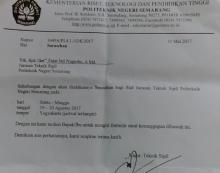 Undangan Sarasehan Jurusan Teknik Sipil